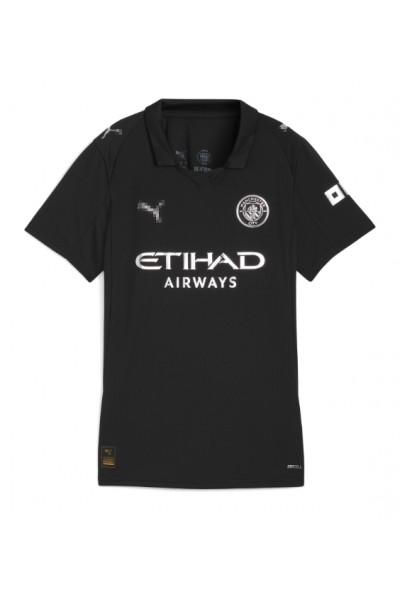 Manchester City Rayan Ait-Nouri #21 Jalkapallovaatteet Naisten Vieraspaita 2025-26 Lyhythihainen Manchester City Rayan Ait-Nouri #21 Jalkapallovaatteet Naisten Vieraspaita 2025-26 Lyhythihainen